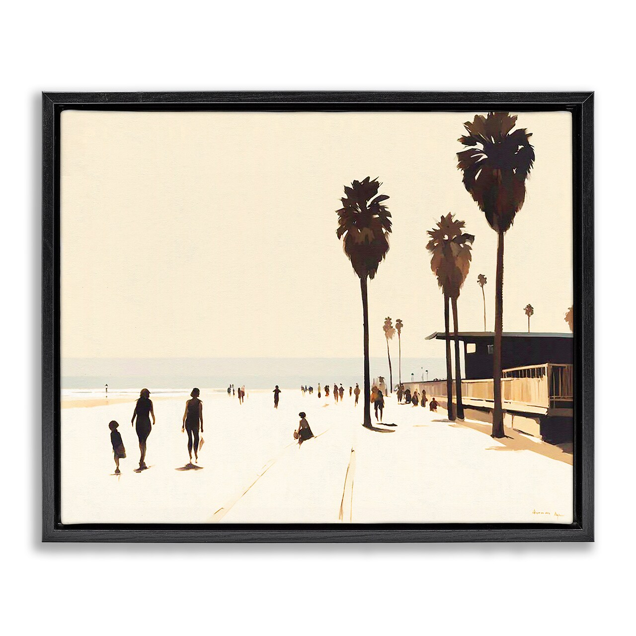 Stupell Industries Towards The Sea Scene Floater Framed Canvas Wall Art Design by Noah Bay
